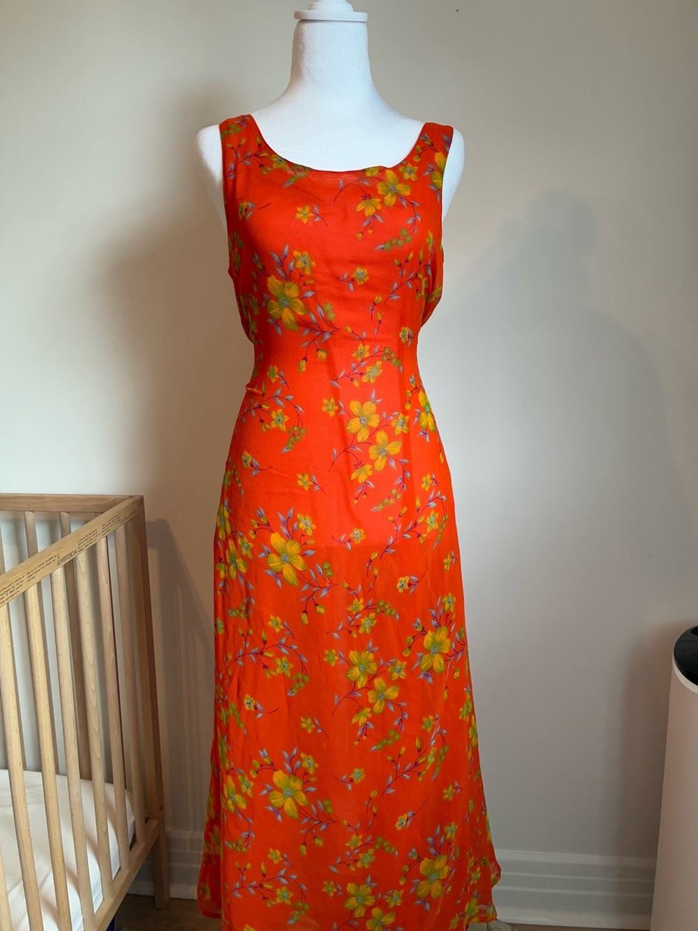 Vintage 90s floral maxi dress